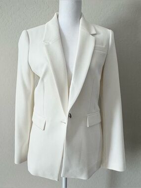White House Black Market White Blazer